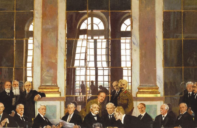 THE SIGNING of the Versailles Treaty is portrayed – the ill spirits are back. (photo credit: GOODFREEPHOTOS)