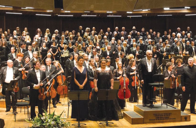 Zubin Mehta and the IPO performing Verdi’s Requiem (photo credit: ODED ANTMAN)