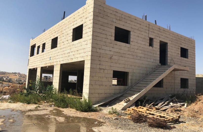 One of the 18 Wadi Hummus buildings slated for demolition (photo credit: TOVAH LAZAROFF)