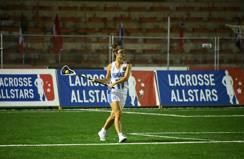 MacEllen McDonough of the Israeli Women's National Lacrosse Team (photo credit: TYLER BORON ORTIZ)