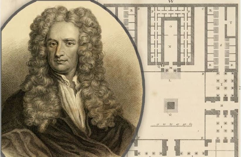 Physicist Isaac Newton (photo credit: SHARON COHEN / NATIONAL LIBRARY OF ISRAEL)