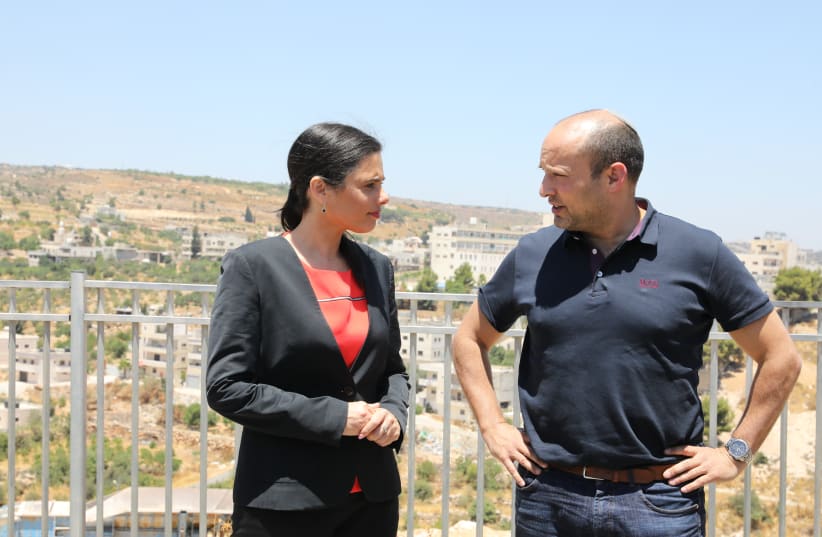 New Right leaders Ayelet Shaked and Naftali Bennett (photo credit: MARC ISRAEL SELLEM/THE JERUSALEM POST)