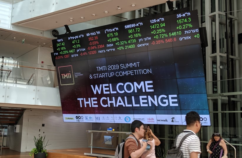 The TMTI Summit at the Tel Aviv Stock Exchange (photo credit: DAVID DIMOLFETTA)