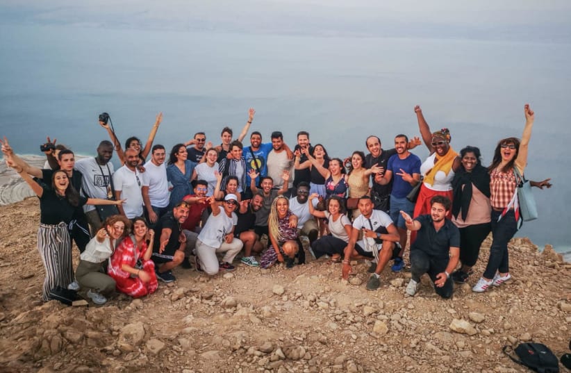 A delegation of Jewish and non-Jewish students were in Israel this week to learn about tolerance and peace. (photo credit: UEJF)