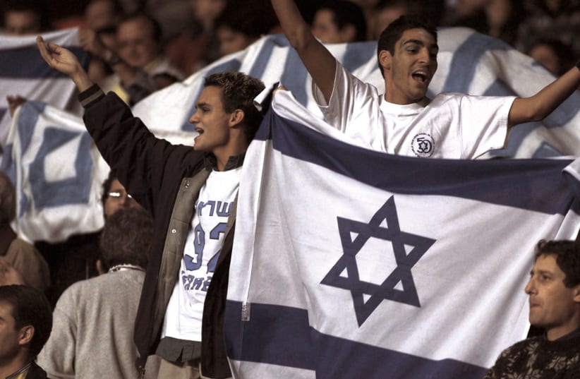 After controversy in France, Israeli flags will be waving proudly when Maccabi Haifa hosts Strasbourg in Europa League qualifying. (photo credit: REUTERS)