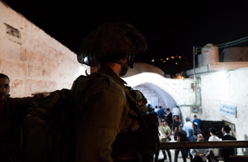 IDF forces secure Joseph's Tomb before 1,200 worshippers arrive on July 29, 2019 (photo credit: IDF SPOKESPERSON'S UNIT)
