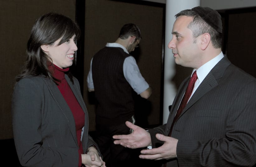 Executive Vice President Scott Feltman with MK Tzipi Hotovely (photo credit: ONE ISRAEL FUND)