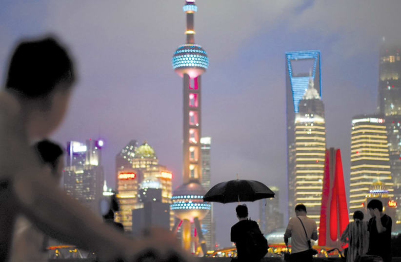 THE FINANCIAL district of Pudong in Shanghai. (photo credit: ALY SONG/REUTERS)