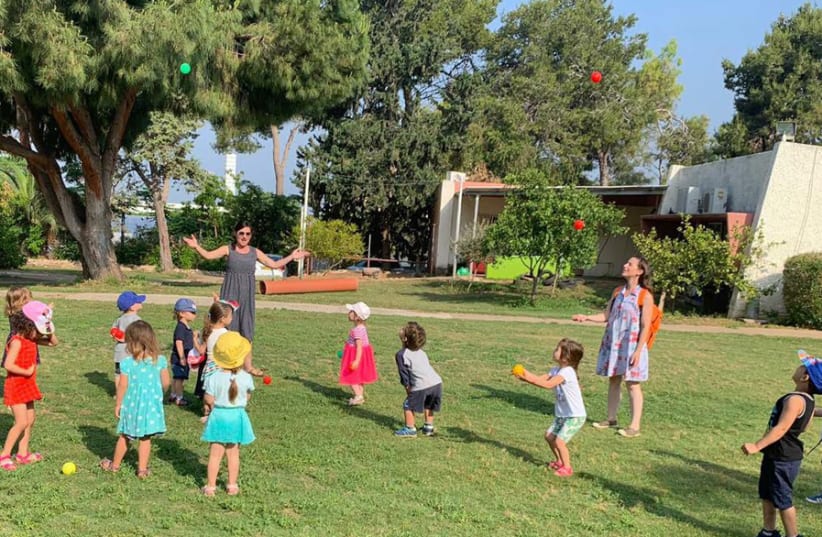 THE GAN is in the heart of the kibbutz, surrounded by trees and landscaped greenery. (photo credit: Courtesy)