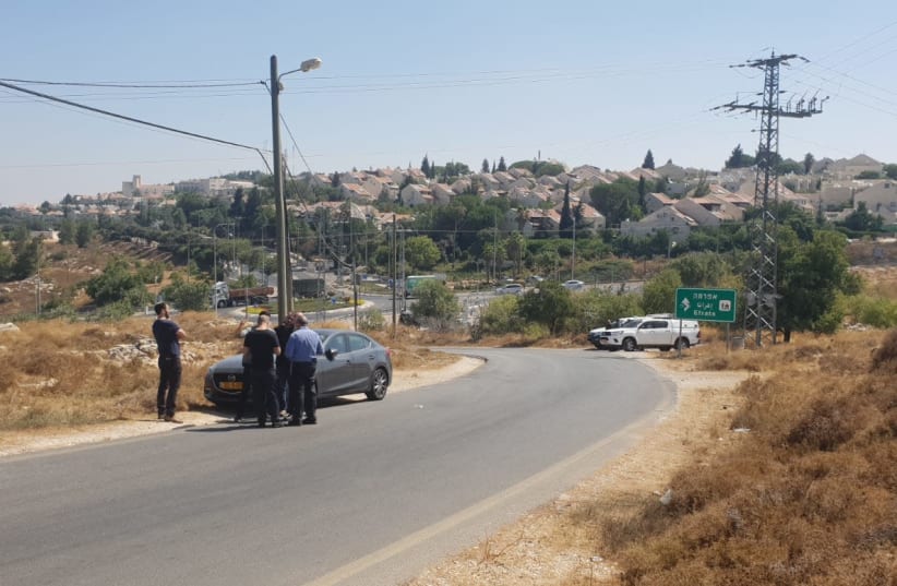 The area where the body of 19-year-old Dvir Sorek’s was found near the community of Migdal Oz (photo credit: TAL LEV RAM)