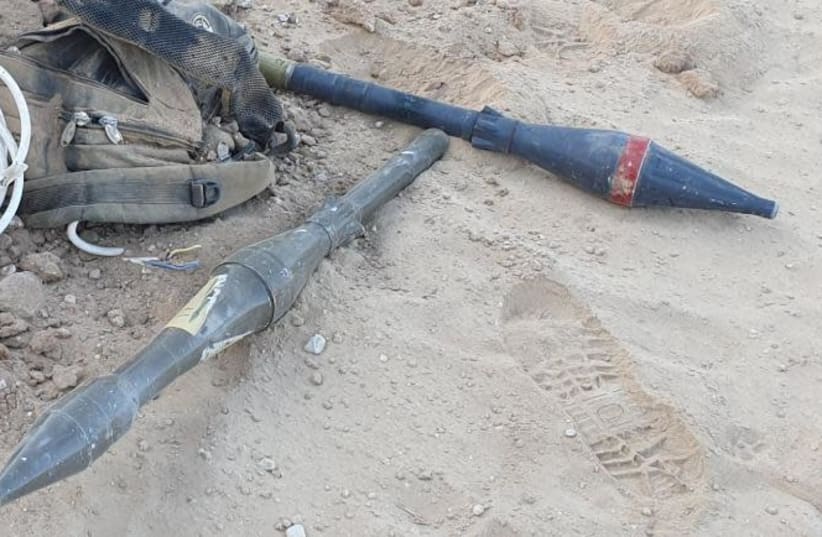 missiles confiscated by the IDF (photo credit: IDF SPOKESPERSON'S UNIT)