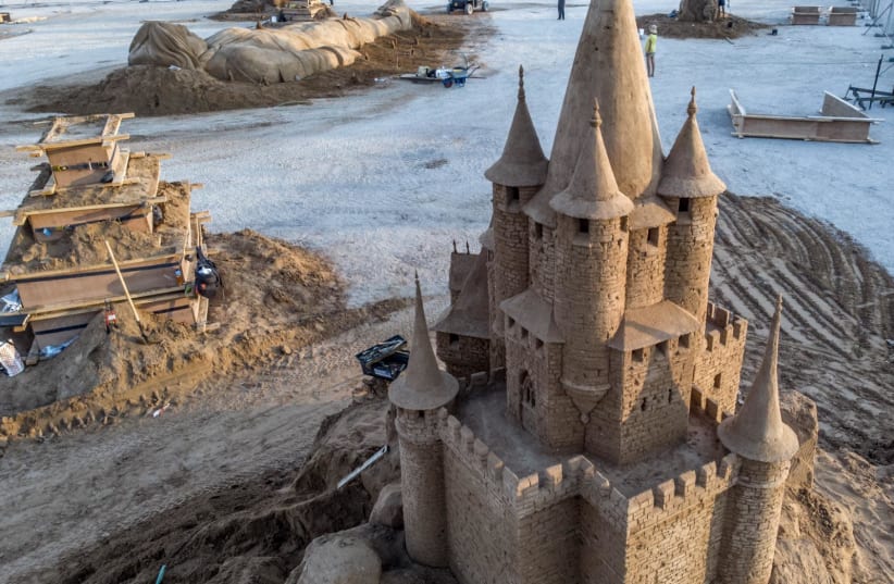 Fairytale castle, one of the many sculptures on show (photo credit: SHLOMO BEN EL AND YONAH ALMOG)