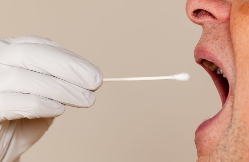 An illustrative image of a mouth swab for DNA testing (photo credit: INGIMAGE)