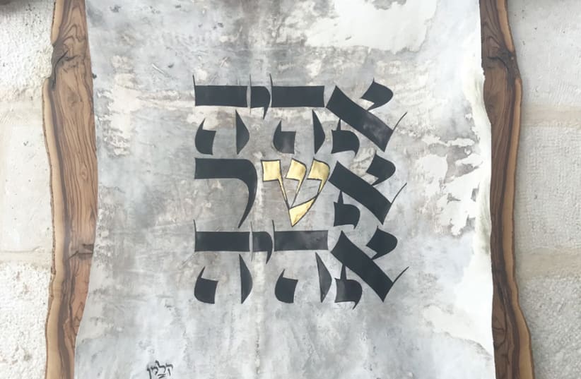 ‘LETTERS OF Light’ illustrates the significance of each Hebrew letter. (photo credit: KALMAN GAVRIEL)
