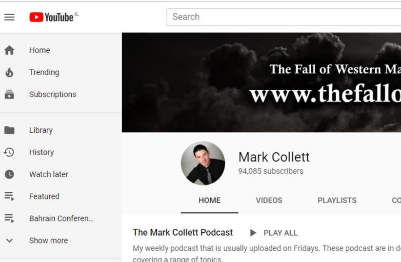 Mark Collett's YouTube page (photo credit: screenshot)
