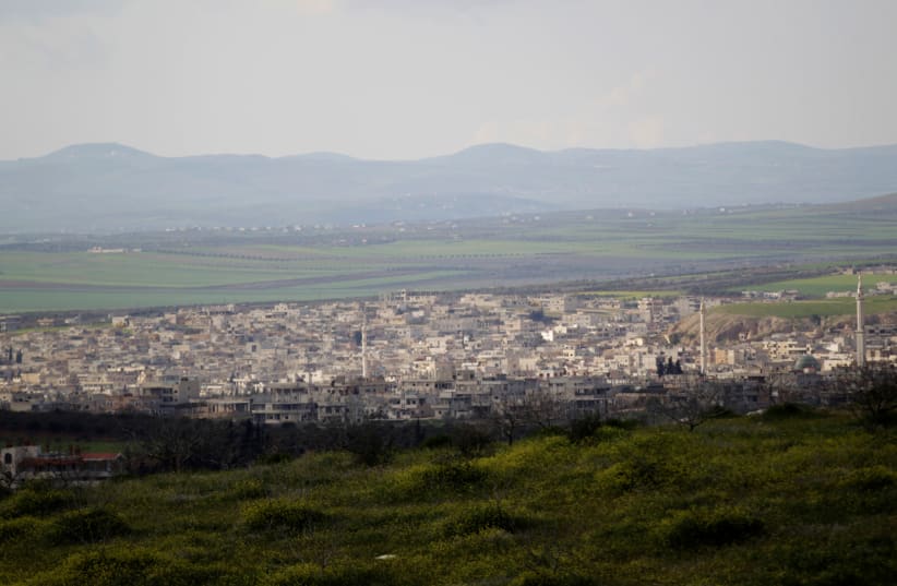 A general view shows Khan Sheikhoun in the southern countryside of Idlib March 16, 2015 (photo credit: KHALIL ASHAWI / REUTERS)