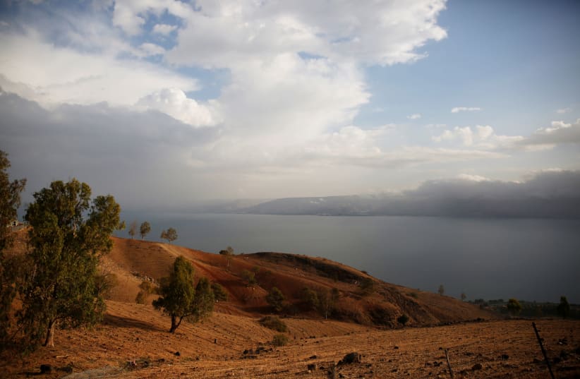 The Wider Image: The Sea of Galilee: receding waters of biblical lake (photo credit: REUTERS)