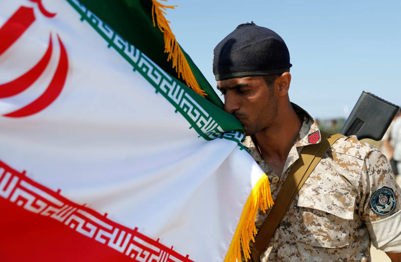A marine from Iran takes part in the International Army Games 2019 in Kaliningrad Region (photo credit: VITALY NEVAR/REUTERS)
