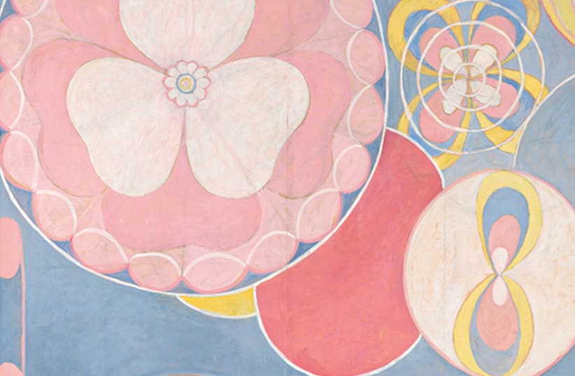 Hilma af Klint, 'The ten largest youth' 1907 [Detail] (photo credit: Courtesy)