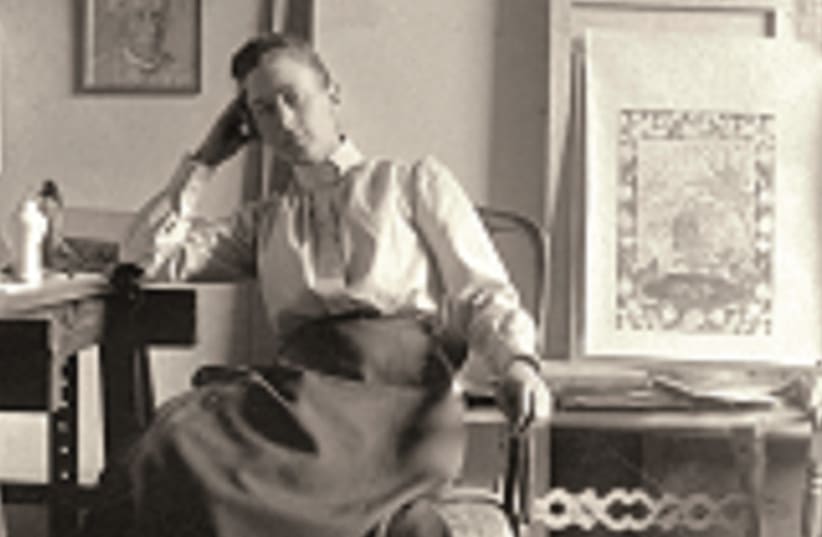 HILMA AF KLINT In her study, Stockholm 1895 (photo credit: COURTESY OF THE HILMA AF KLINT FUND)