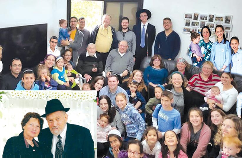 RABBI DAVID Yoel Gorlin, his wife Maira, and their extended family in Israel. (photo credit: Courtesy)