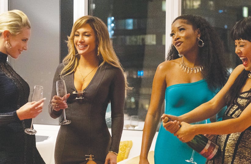A SCENE from ‘Hustlers’ with Jennifer Lopez and Constance Wu (right). (photo credit: Courtesy)