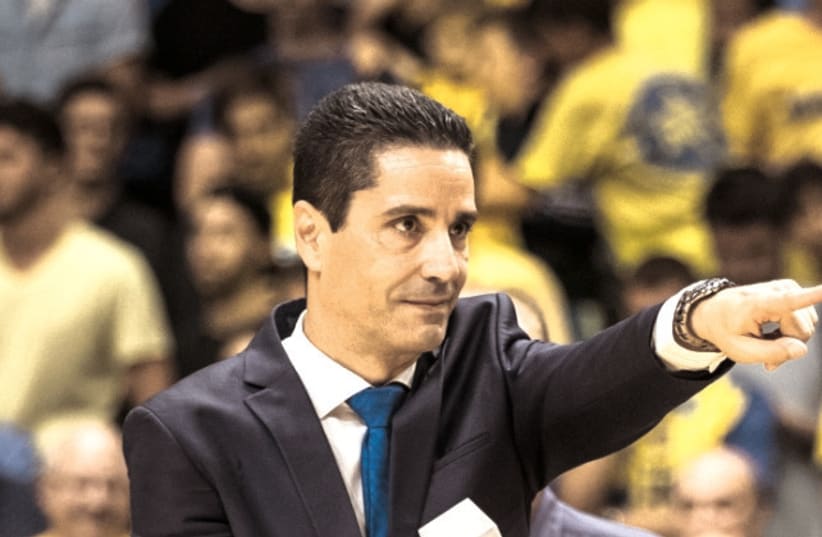 MACCABI TEL AVIV coach Ioannis Sfairopoulos begins his second season with the club and has high hopes of leading the yellow-and-blue to Euroleague glory (photo credit: MACCABI TEL AVIV/COURTESY)