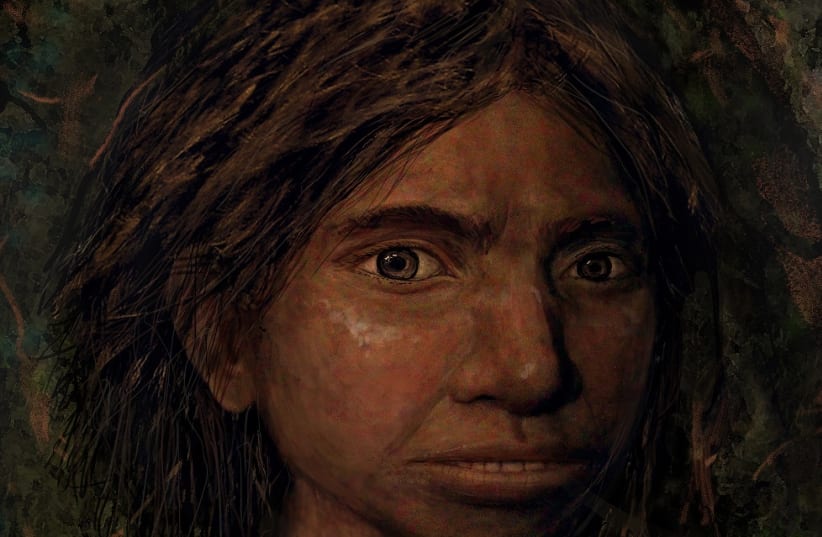 Portrait of a female Denisovan teen (photo credit: MAAYAN HAREL)