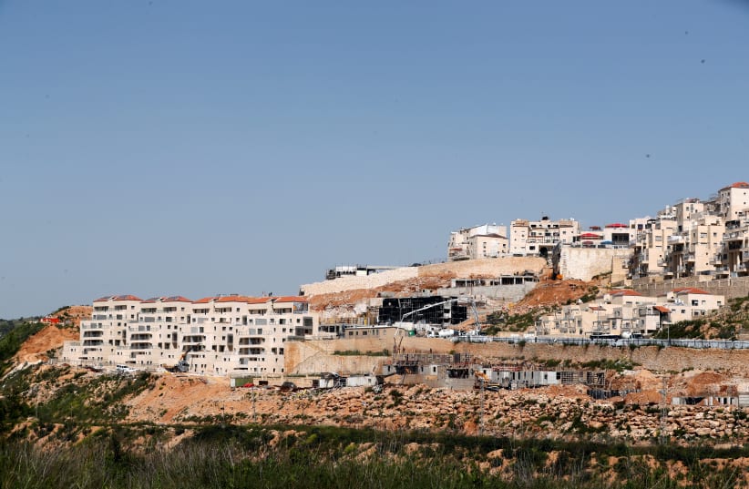 A general view shows the Israeli settlement of Beitar Illit in the West Bank April 7, 2019 (photo credit: RONEN ZVULUN / REUTERS)