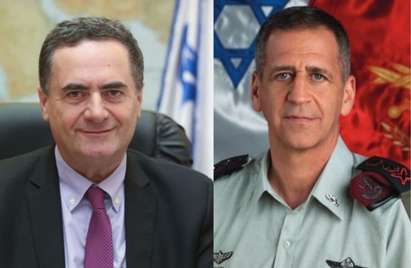 Foreign Minister Israel Katz and IDF Chief of Staff Aviv Kochavi (photo credit: MARC ISRAEL SELLEM/IDF SPOKESPERSON'S UNIT)