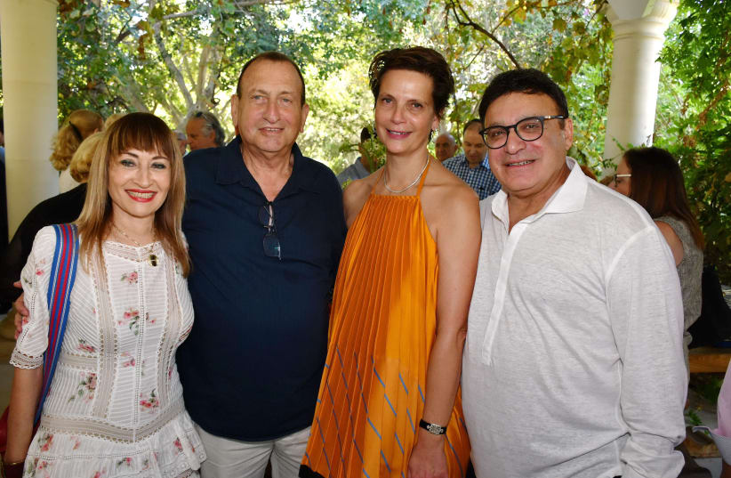 Tzipi Pines, Ron Huldai, Hila Rahav and Ofer Nimrodi. (photo credit: AVIV CHOFI)