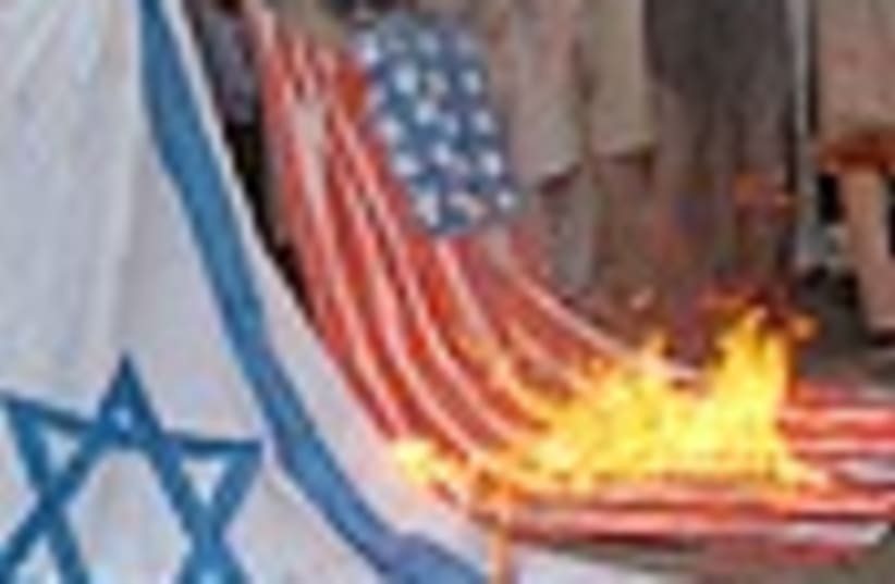 us israel flags burn 88 (photo credit: )