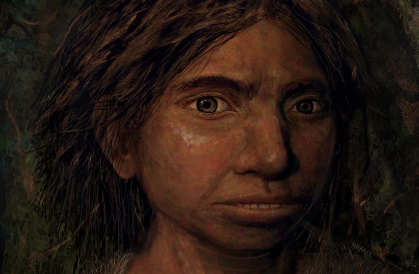 A portrait of a female Denisovan teenager. (photo credit: Courtesy)
