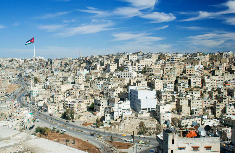 A view of Amman, Jordan from the Citadel atop Jabal al-Qal'a (photo credit: Wikimedia Commons)