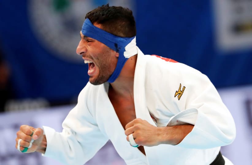 Judo - World Judo Championships - Men's Under 81 kg - Nippon Budokan, Tokyo, Japan - August 28, 2019 - Iran's Saeid Mollaei reacts (photo credit: REUTERS)