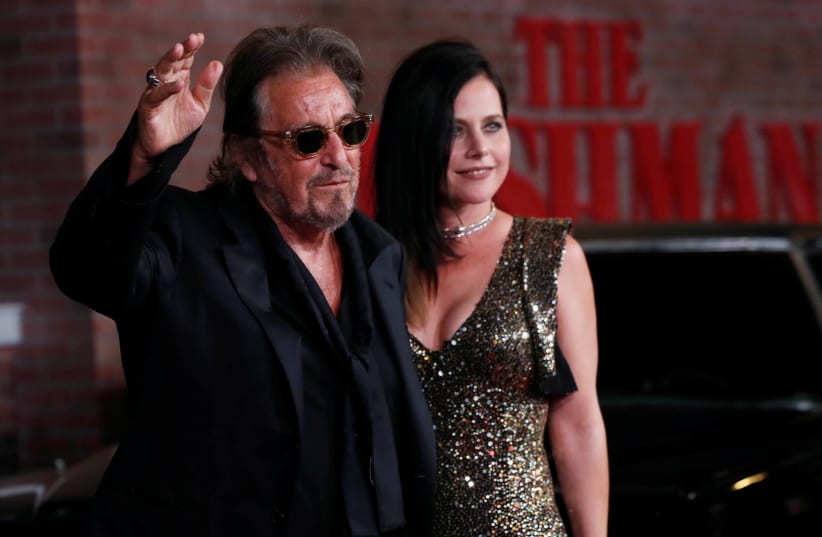 Cast member Al Pacino arrives for the premiere of film "The Irishman", in Los Angeles, California, U.S. October 24, 2019. (photo credit: REUTERS/MARIO ANZUONI)
