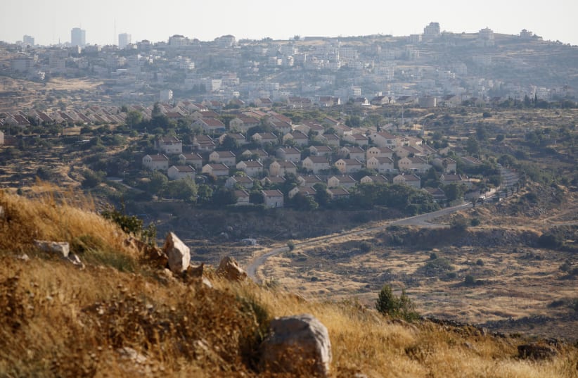 A general view of the Israeli settlement of Ofra in the West Bank, June 19, 2019. (photo credit: REUTERS/AMIR COHEN)