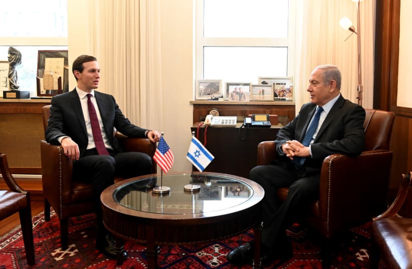 Jared Kushner and Benjamin Netanyahu (photo credit: US EMBASSY)