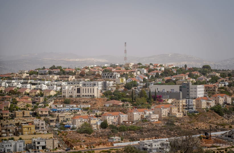 Revava - An Orthodox Jewish Israeli settlement in the West Bank, Located between Barkan and Karnei Shomron. Revava, Oct 23, 2018 (photo credit: HILLEL MAEIR/TPS)