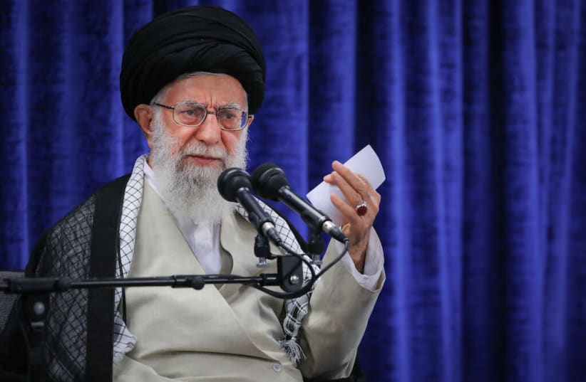 Iranian Supreme Leader Ayatollah Ali Khamenei, May 14, 2019 (photo credit: KHAMENEI.IR)