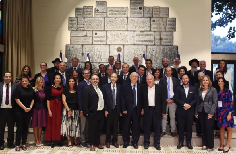 The Our Common Destiny Scholars with President Reuven Rivlin.  (photo credit: Courtesy)