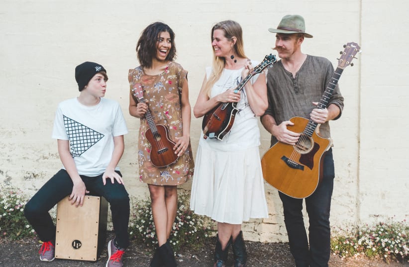 Jacob's Ladder in its winter edition features family troupe The Hollands!, a folk group from Australia and the US (photo credit: Courtesy)