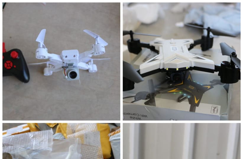Drones found among dual-use products entering Gaza Strip, Nov. 2019 (photo credit: COGAT SPOKESPERSON'S UNIT)
