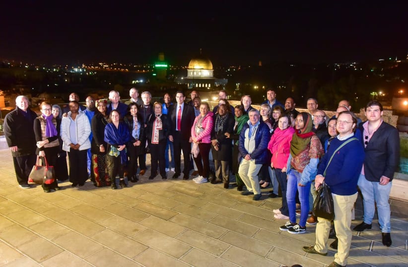 UN ambassadors visit Jerusalem on a specal delegation led by Israeli Ambassador to the United Nations Danny Danon (photo credit: Courtesy)