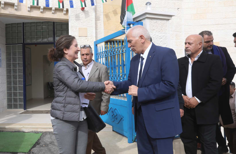  The EU, Denmark and the Palestinian Authority inaugurate multipurpose buildings in Area C villages near Bethlehem (photo credit: THE OFFICE OF THE EUROPEAN UNION REPRESENTATIVE)