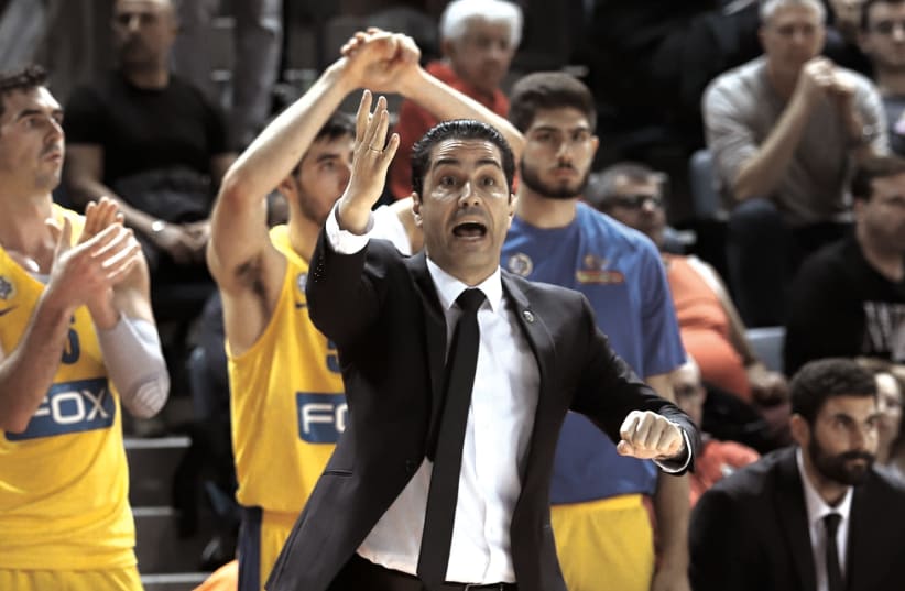 IOANNIS SFAIROPOULOS Ioannis Sfairopoulos has brought stability to Maccabi Tel Aviv, both locally and in Europe, in his year-plus with the club and was rewarded this week with a contract extension.  (photo credit: ADI AVISHAI)