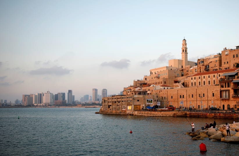 A general view shows Jaffa Port as well as Tel Aviv's skyline of high-rise buildings in the background, in Jaffa, Israel June 16, 2019 (photo credit: AMIR COHEN/REUTERS)