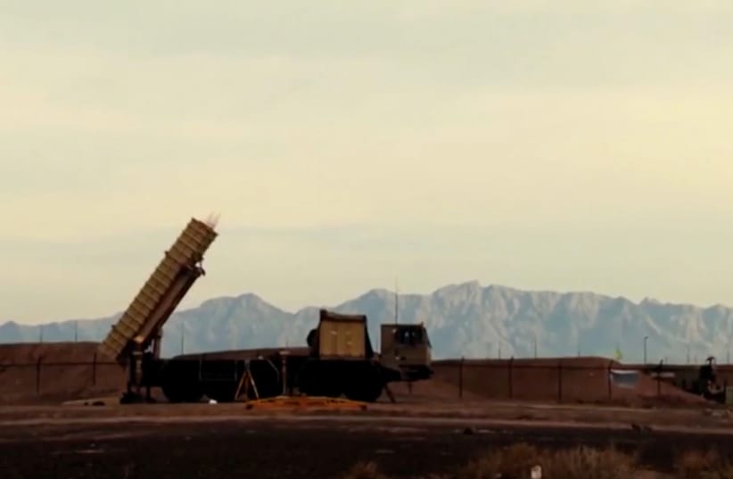 A still image from video footage shows Bavar-373 mobile missile system in Iran (photo credit: REUTERS)