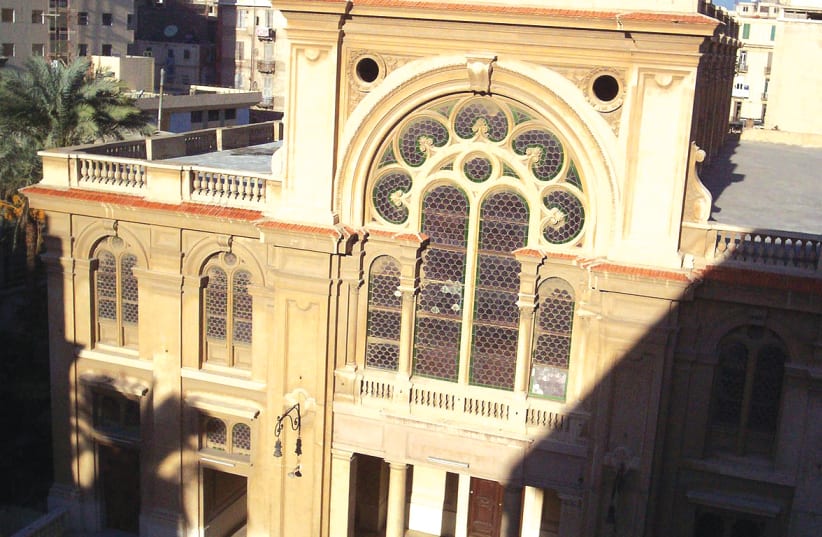 THE ELIYAHU Hanavi Synagogue in Alexandria, Egypt, in 2005.  (photo credit: Wikimedia Commons)