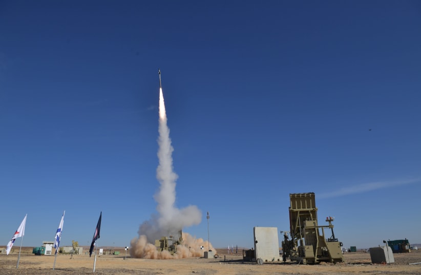 Iron Dome system interception test (photo credit: DEFENSE MINISTRY)